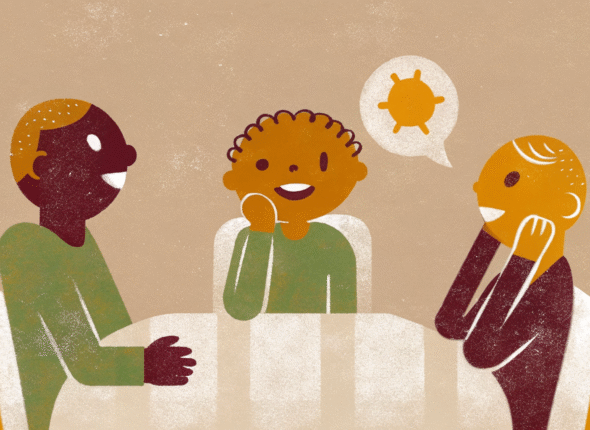 three-people-having-a-conversation